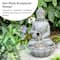 Glitzhome® 20.5" Zen-Style LED Meditating Buddha Outdoor Fountain
